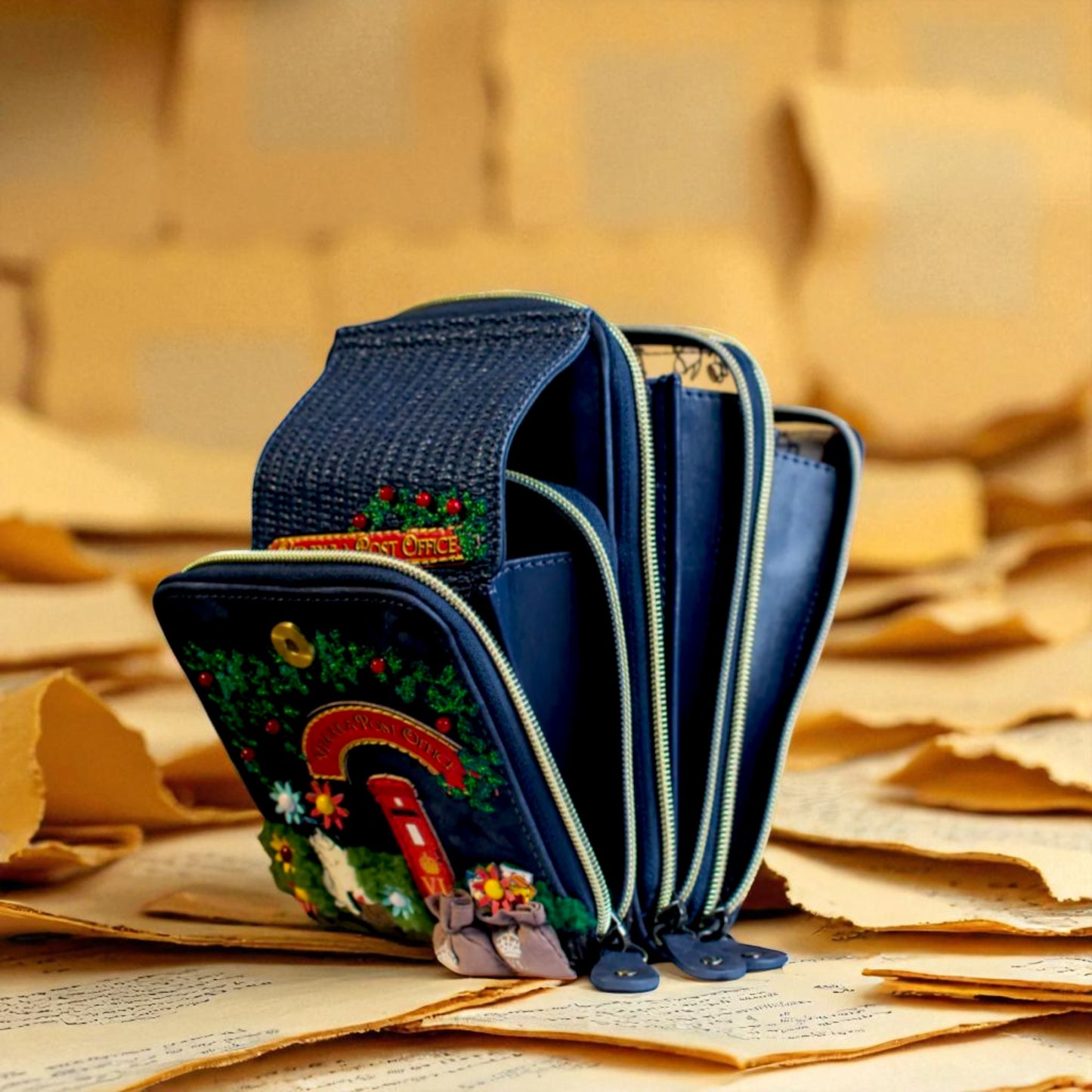 Bolso Callaway The Old Post Office - Navy Edition, lateral abierto, en Maldita Rita