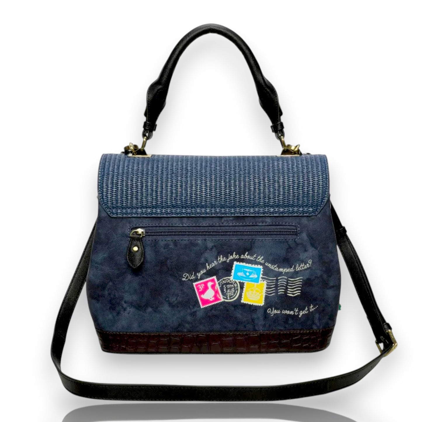 Bolso Grace The Old Post Office - Navy Edition, trasera, de venta en Maldita Rita
