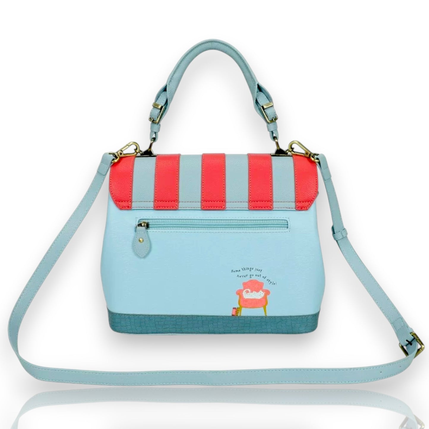 Bolso Grace Vendula Vintage Rose, parte trasera
