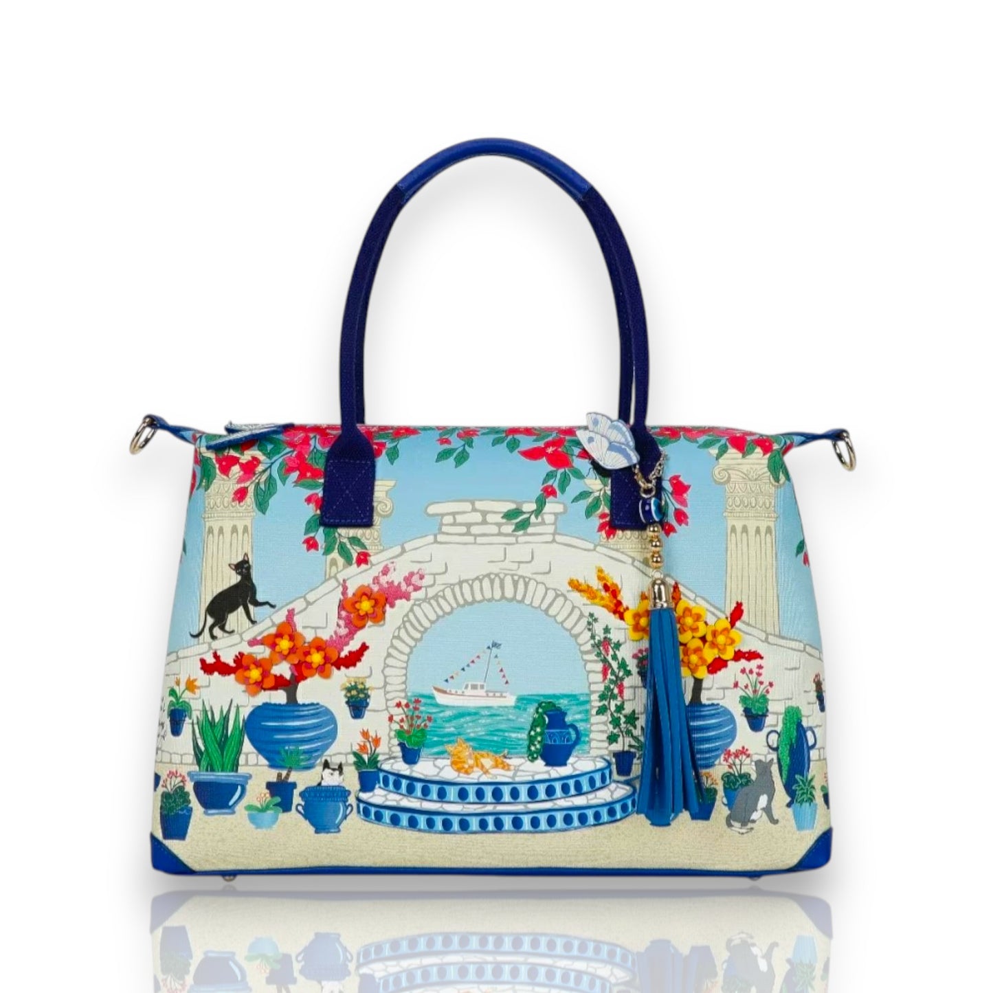 Bolso fin de semana Bnnie of the garden of the world Greece, frontal