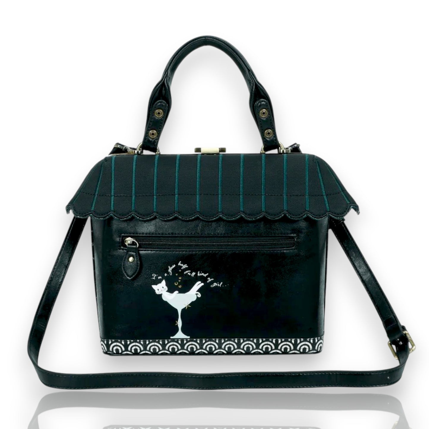 Bolso de Mano Vendula's Purrlesque Club, trasera, de venta en Maldita Rita