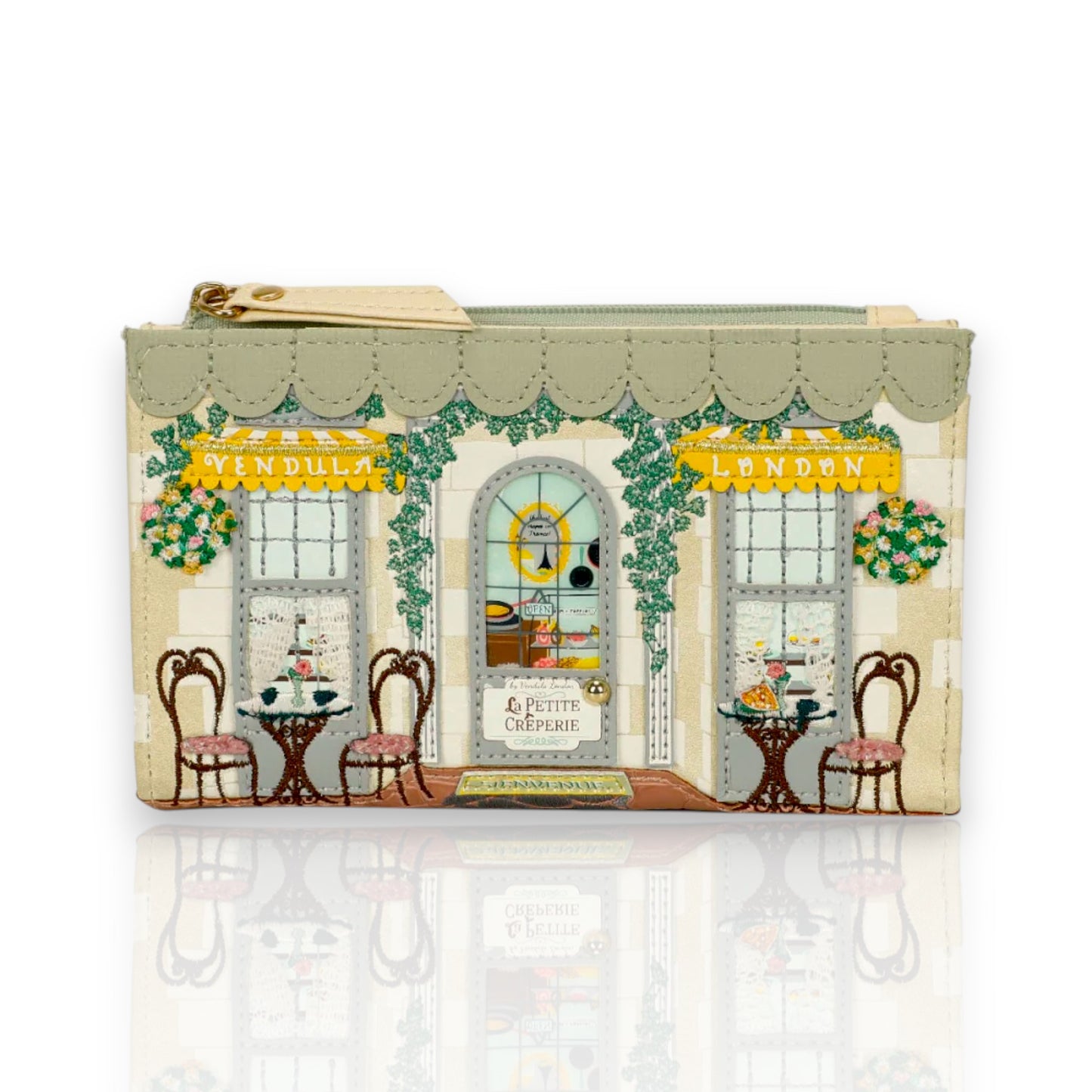 CARTERA DOBLADA COMPACTA LA PETITE CREPERIE, de Vendula London, venta en Maldita Rita