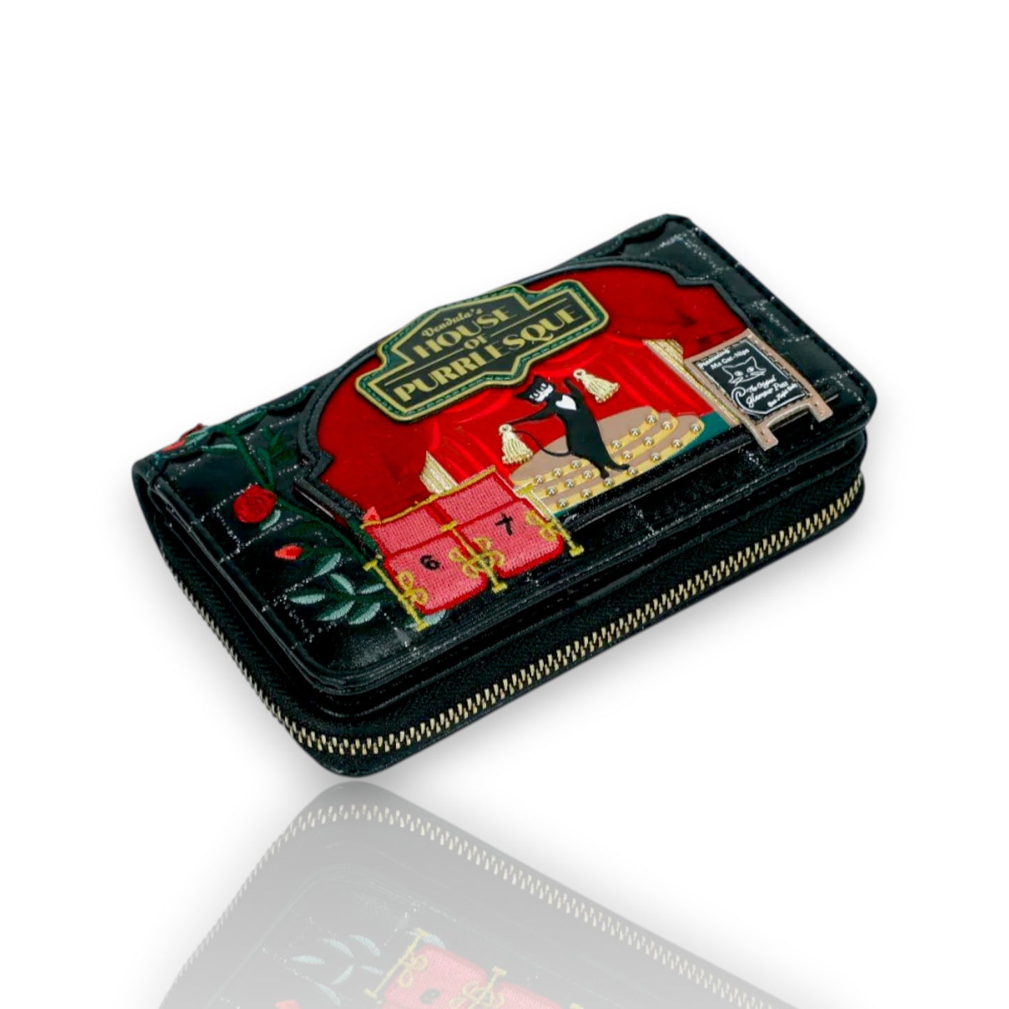 Cartera con Cremallera Alrededor Vendula's Purrlesque Club, venta en Maldita Rita, lateral