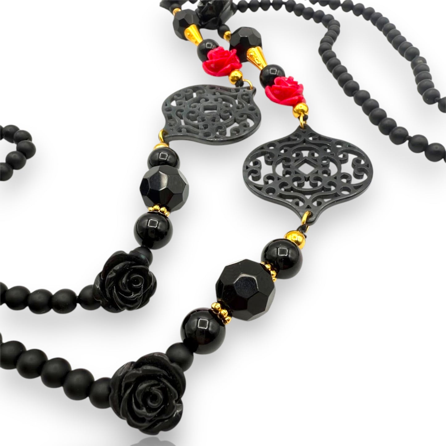 Collar Lotfi andaluz, de Maldita Rita, detalle de las piedras