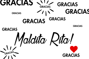 TARJETA DE REGALO "GRACIAS" Maldita Rita