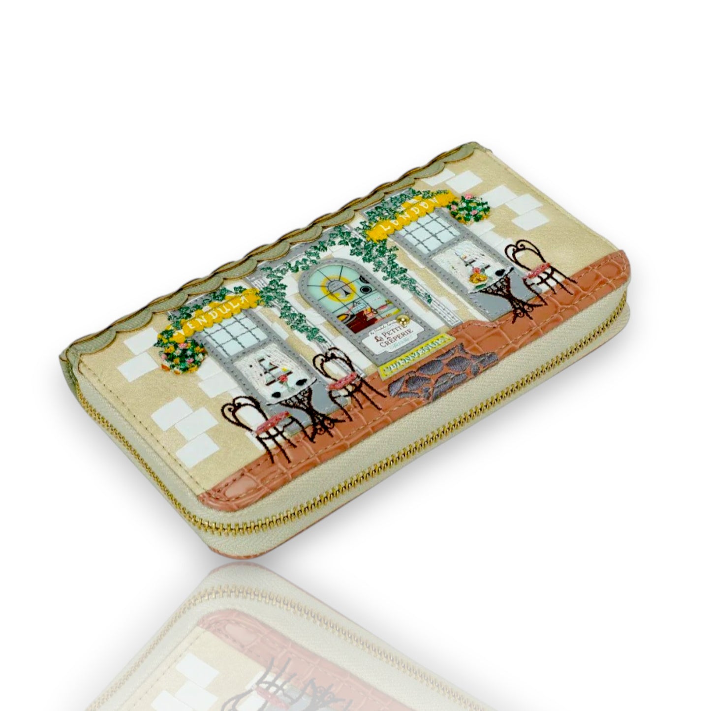 GRAN CARTERA CON CREMALLERA ALREDEDOR LA PETITE CREPERIE