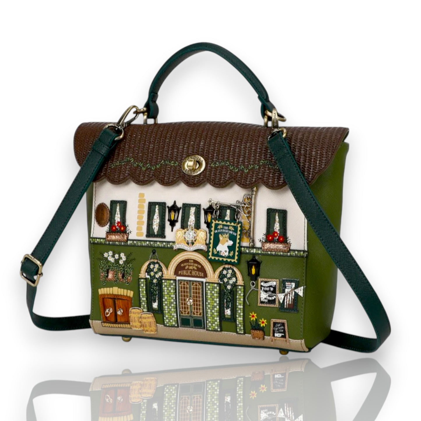 Mochila ''Classic'' The Queen Elizabeth, venta en Maldita Rita, lateral de la mochila