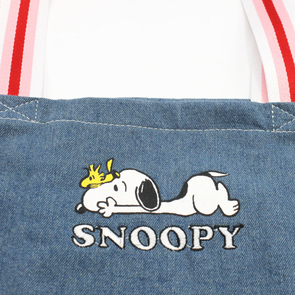 Bolso Peanuts con Snoopy y Woodstock de House of Disaster, venta en Maldita Rita, dibujo y bordado trasero