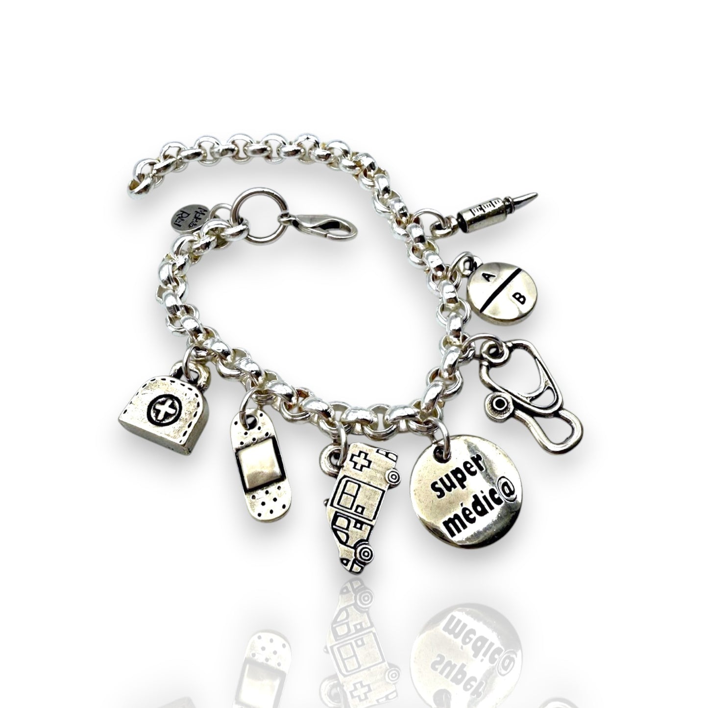 Pulsera Doctora ó Médica, de Maldita Rita, vista otro lateral