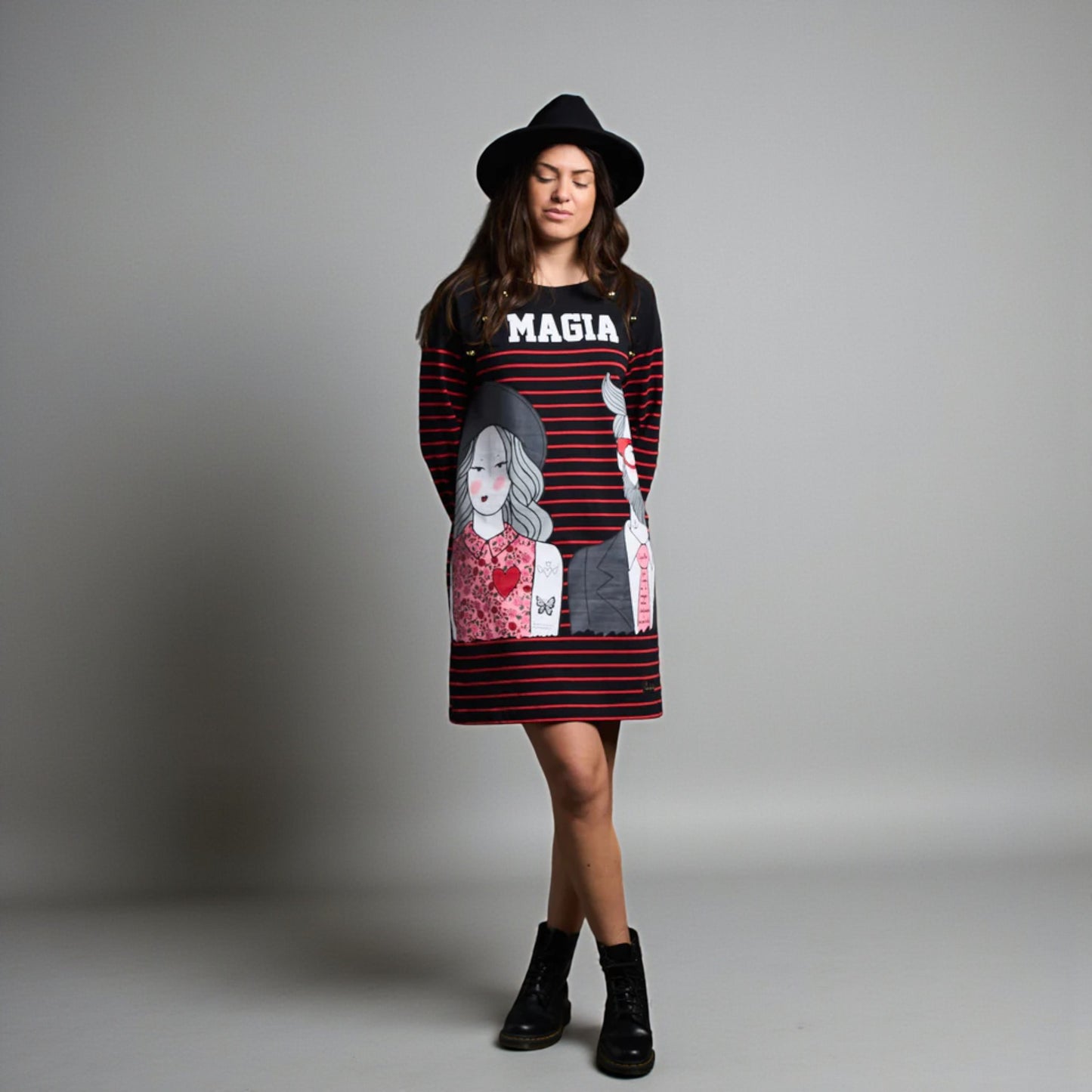 Vestido Hipster de Anabel Lee ropa, en Maldita Rita, con modelo, vista general