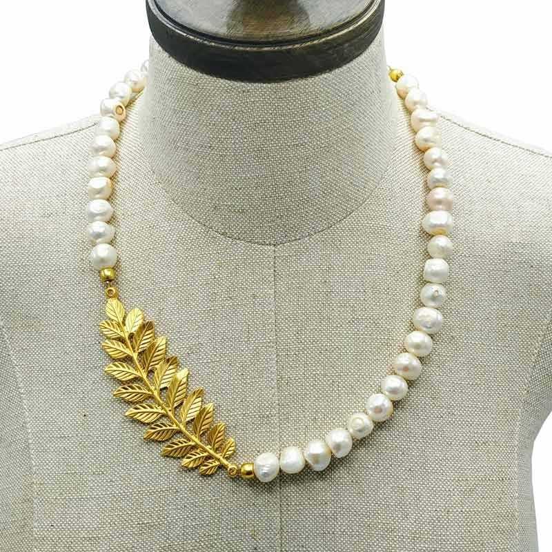 collar corto de perlas Atenea