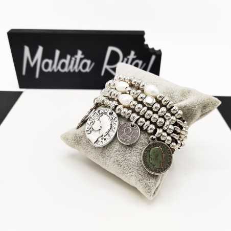 pulsera monedas Parné de la marca Maldita Rita