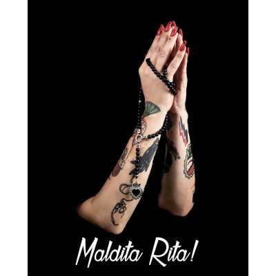 Collar Tattoo sobre manos estilo Rosario de Maldita Rita!