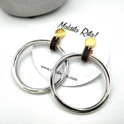 PENDIENTES SILVER AND GOLD