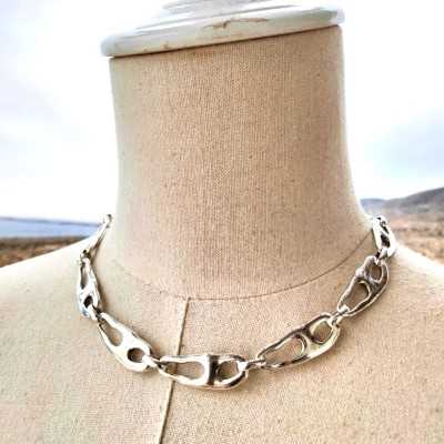 Collar de cadena plata Texier de la marca Maldita Rita