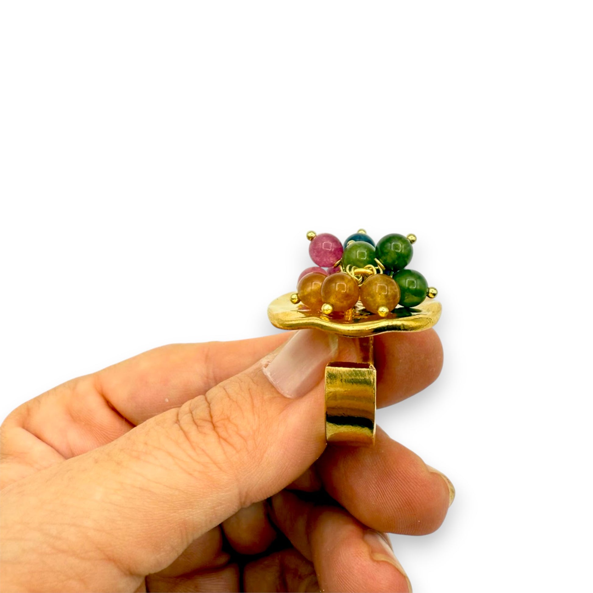 Anillo Lunática oro de Maldita Rita, detalle de la abertura lateral