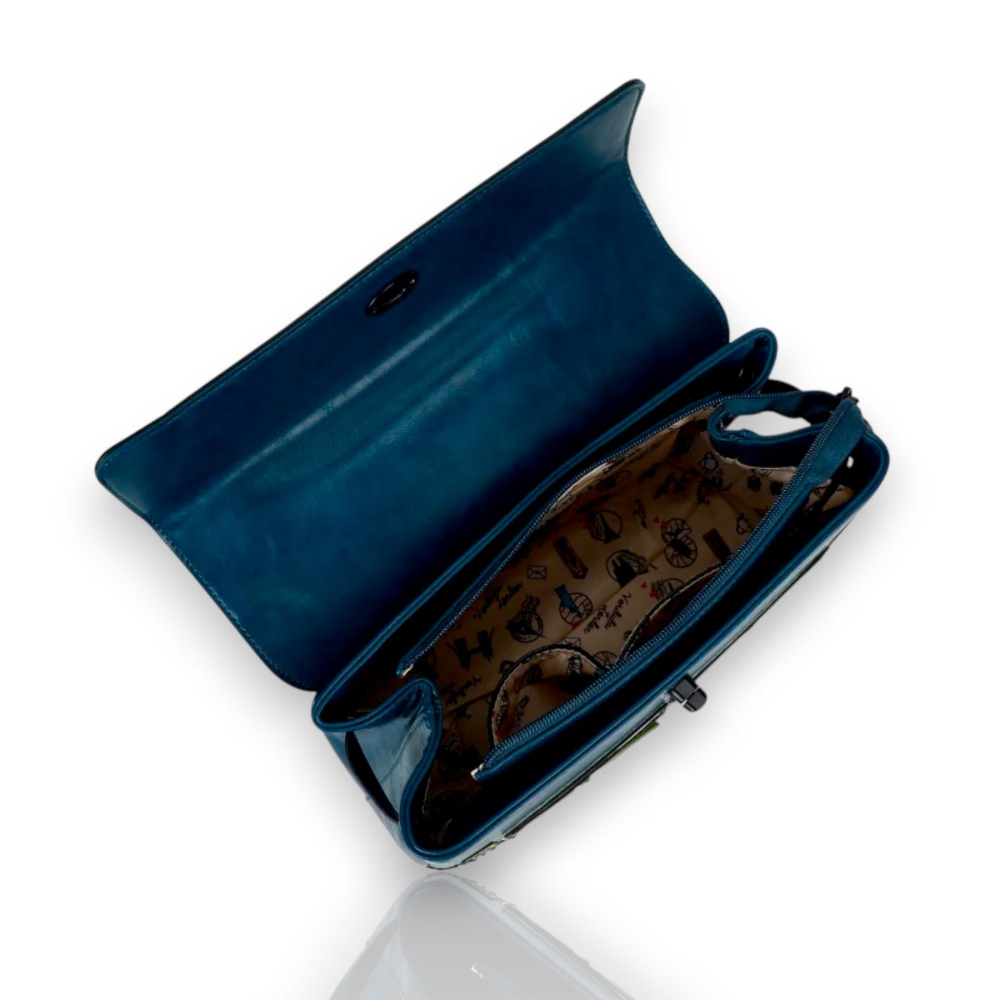 Bolso Grace Between the Covers Bookbinders de Vedula London, venta en Maldita Rita, abierto