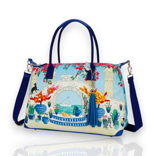 Bolso fin de semana Bnnie of the garden of the world Greece, vista lateral