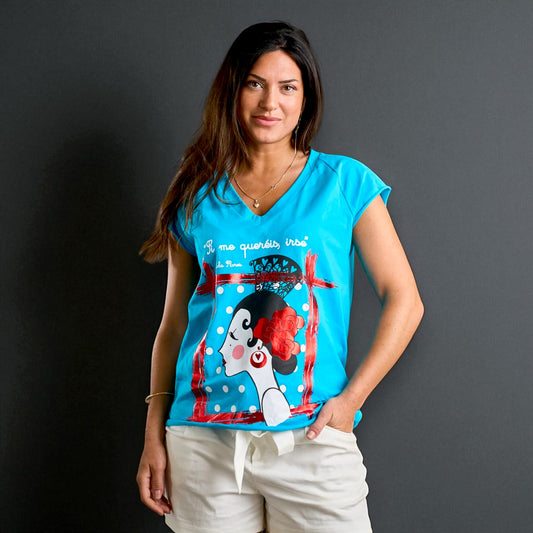 Camiseta Lola de Anabel Lee ropa de venta en Maldita Rita, modelo principal