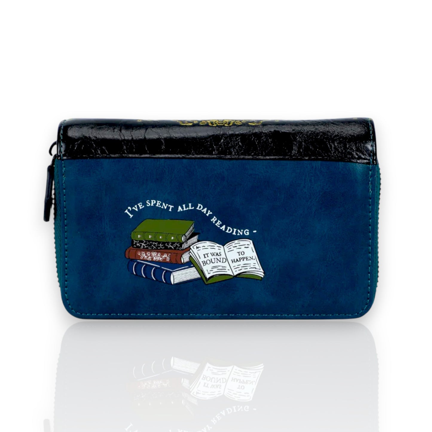 Cartera con Cremallera Alrededor Between the Covers Bookbinders venta en aldita Rita, trasera