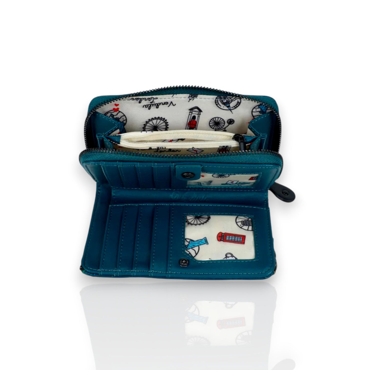 Cartera con Cremallera Alrededor Between the Covers Bookbinders venta en aldita Rita, interior