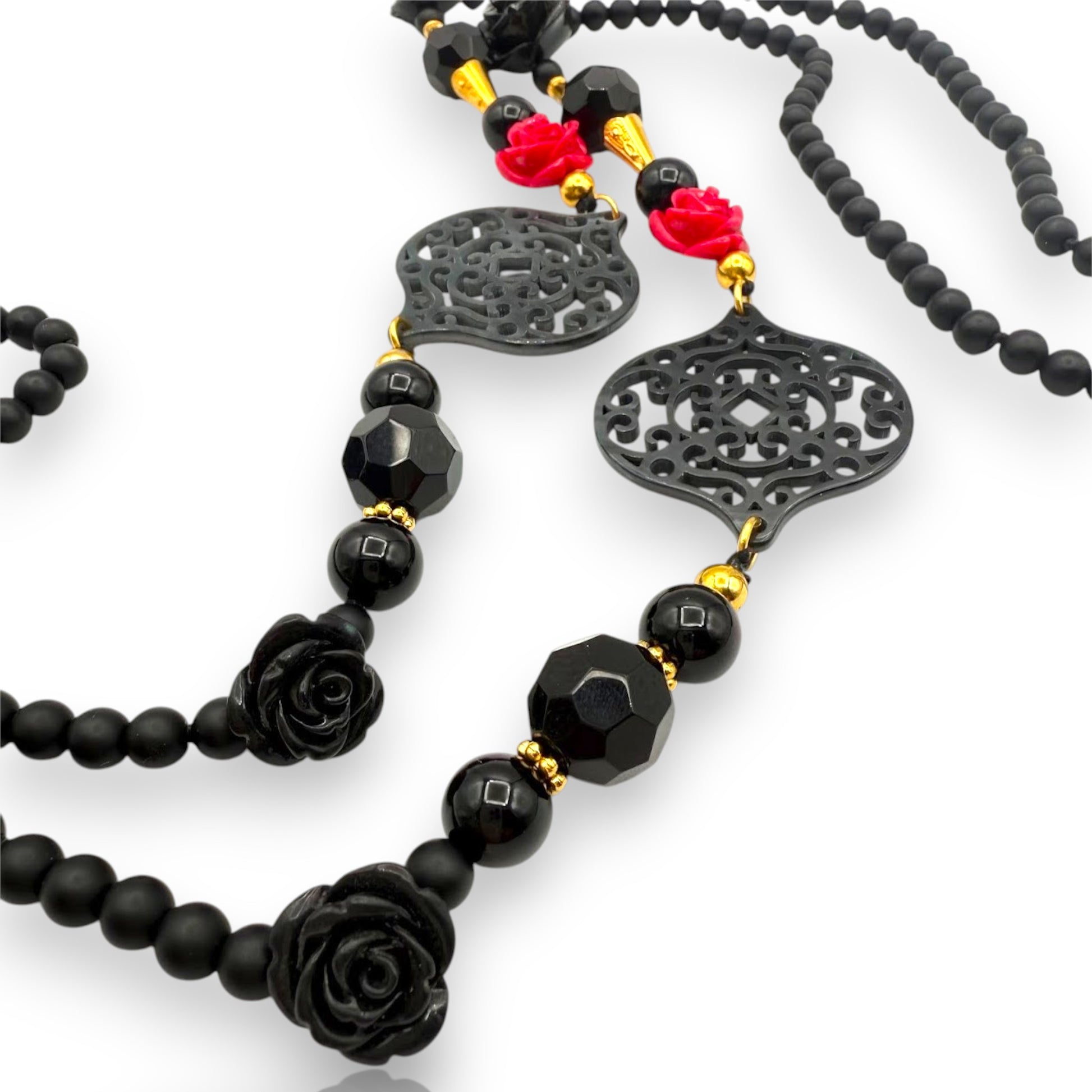 Collar Lotfi andaluz, de Maldita Rita, detalle de las piedras