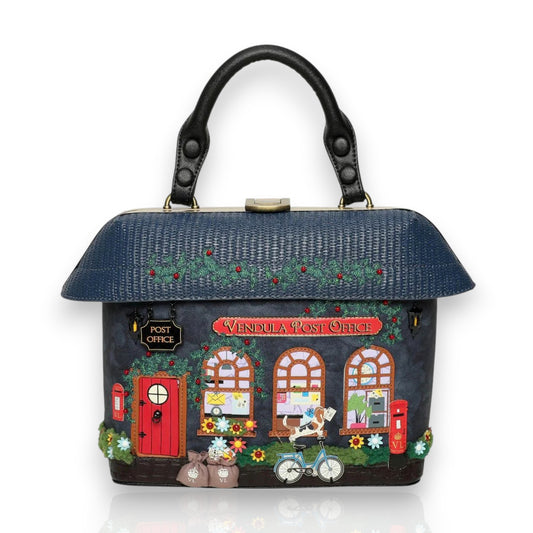 Bolso de mano The old Post Office Navy Edition de Vendula London, venta en Maldita Rita Almería