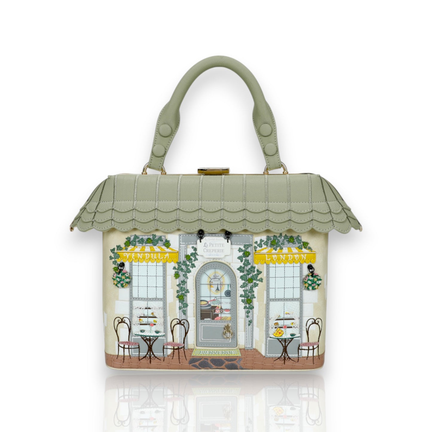 La Petite Creperie bolso de mano de Vendula London, venta en Maldita Rita.