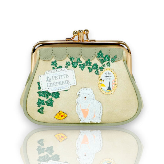 Monedero con Boquilla La Petite Creperie, expuesto en Maldita Rita, detalle