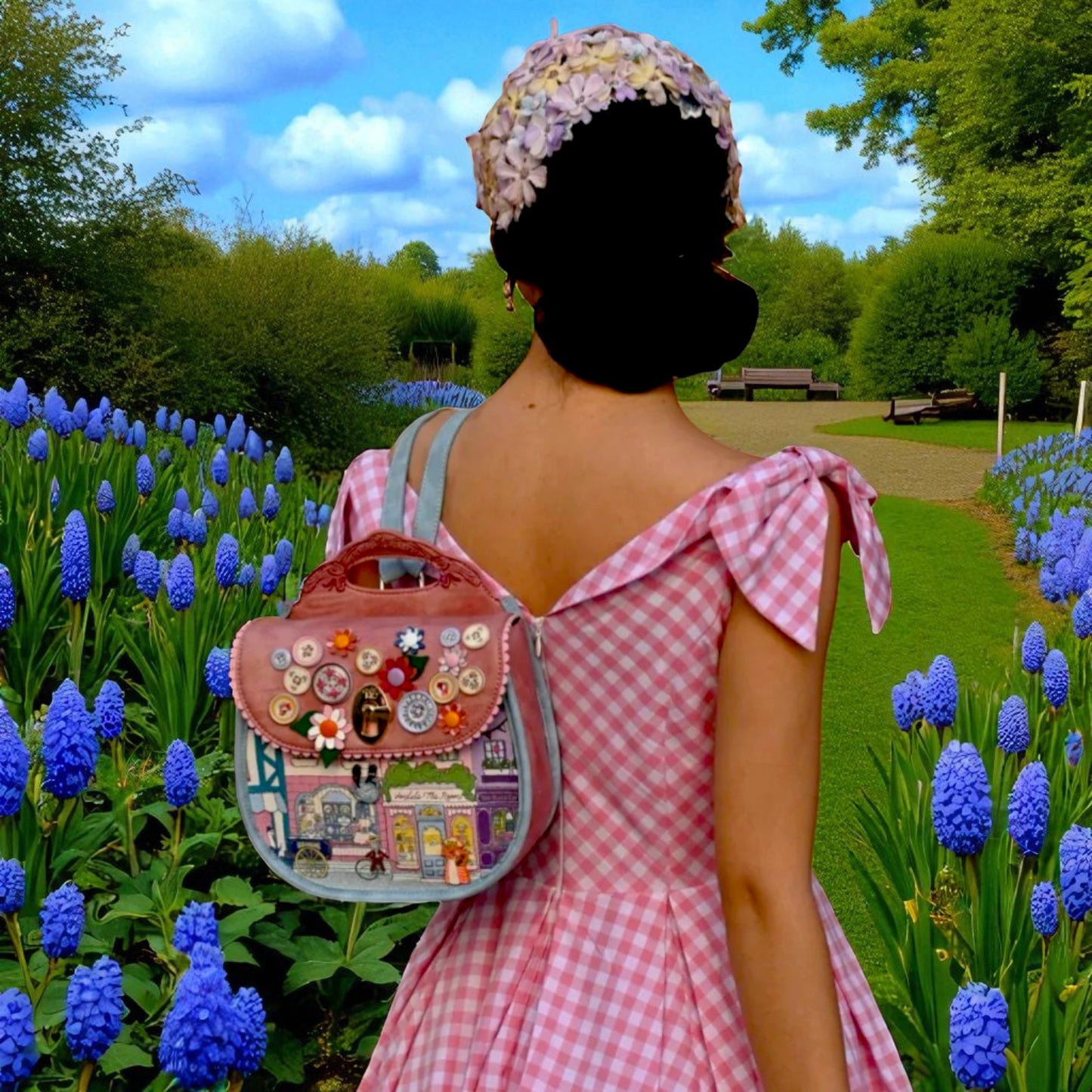 Mochila Amelia Vendula Heritage - Victorian Tea Rooms, modelo de espalda  y de venta en Maldita Rita