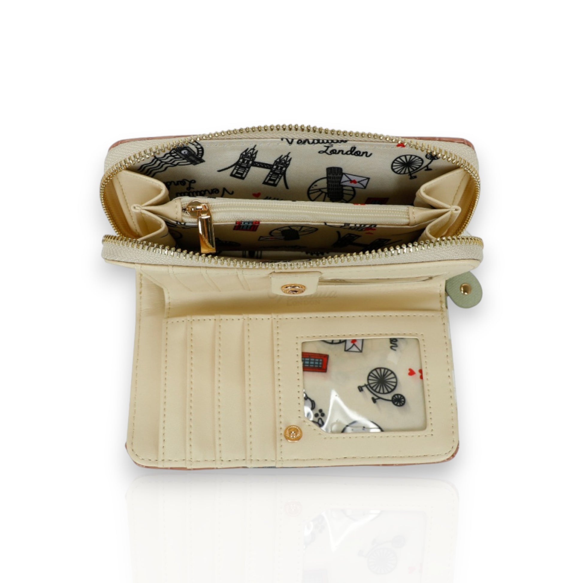 Monedero mediano La Petite Creperie de Vendula London venta en Maldita Rita. Abierto.