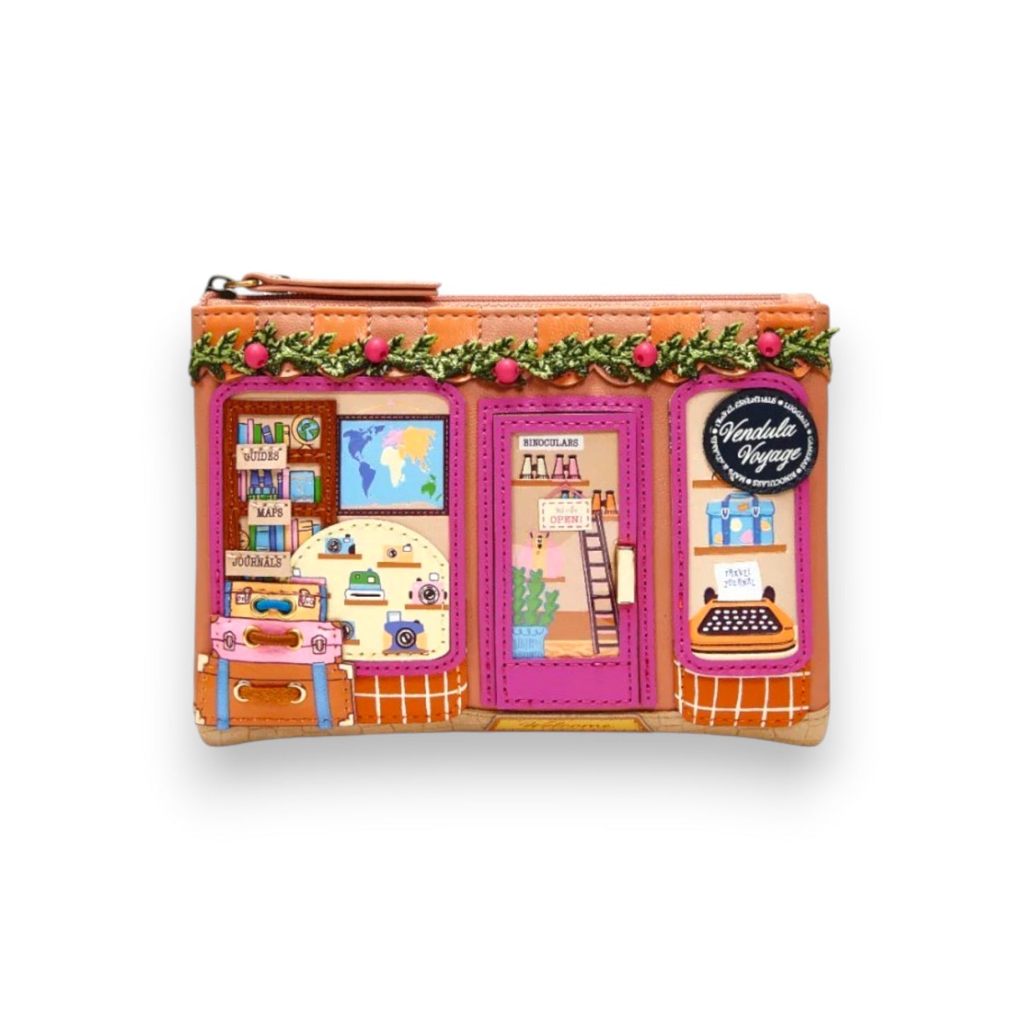 Monedero con cremallera y tarjetero Vendula Voyage, de Vendula London, venta en Maldita Rita. 