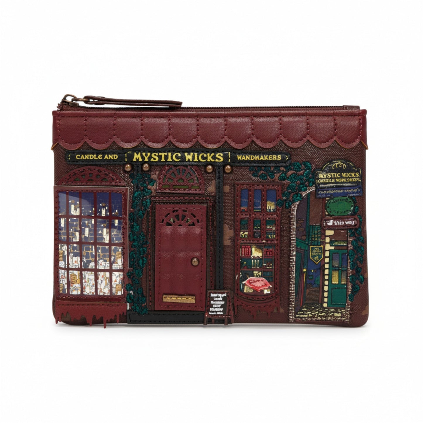 Monedero con cremallera Mystic Wicks candle and Wandmakers de Vendula London, venta en Maldita Rita