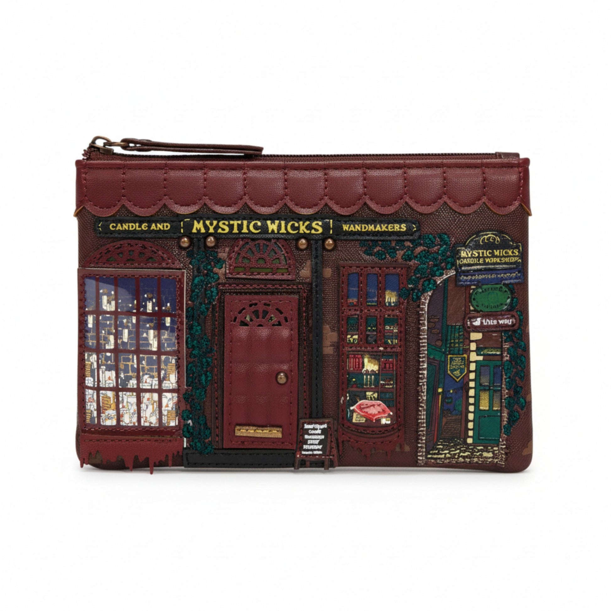 Monedero con cremallera Mystic Wicks candle and Wandmakers de Vendula London, venta en Maldita Rita