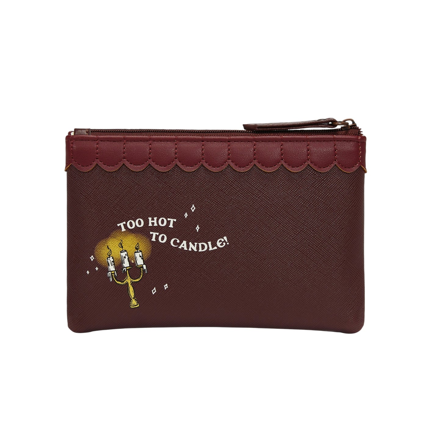 Monedero con cremallera Mystic Wicks candle and Wandmakers de Vendula London, venta en Maldita Rita. Trasera