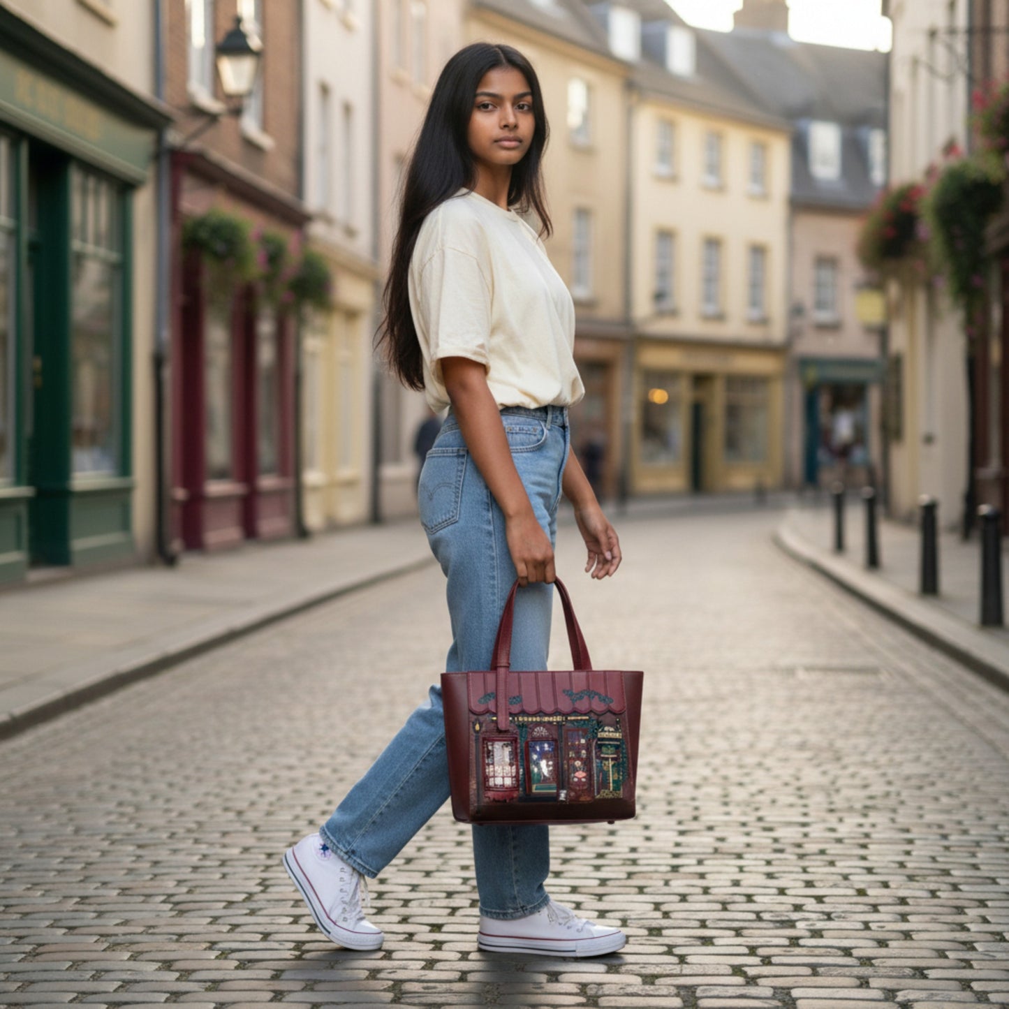MYSTIC WICKS CANDLE AND WANDMAKERS SHOPPER BAG, de Vendula London en Maldita Rita, con modelo