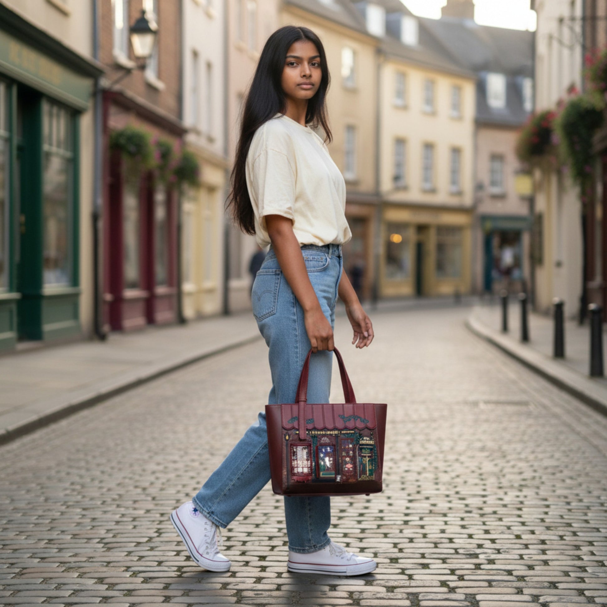 MYSTIC WICKS CANDLE AND WANDMAKERS SHOPPER BAG, de Vendula London en Maldita Rita, con modelo