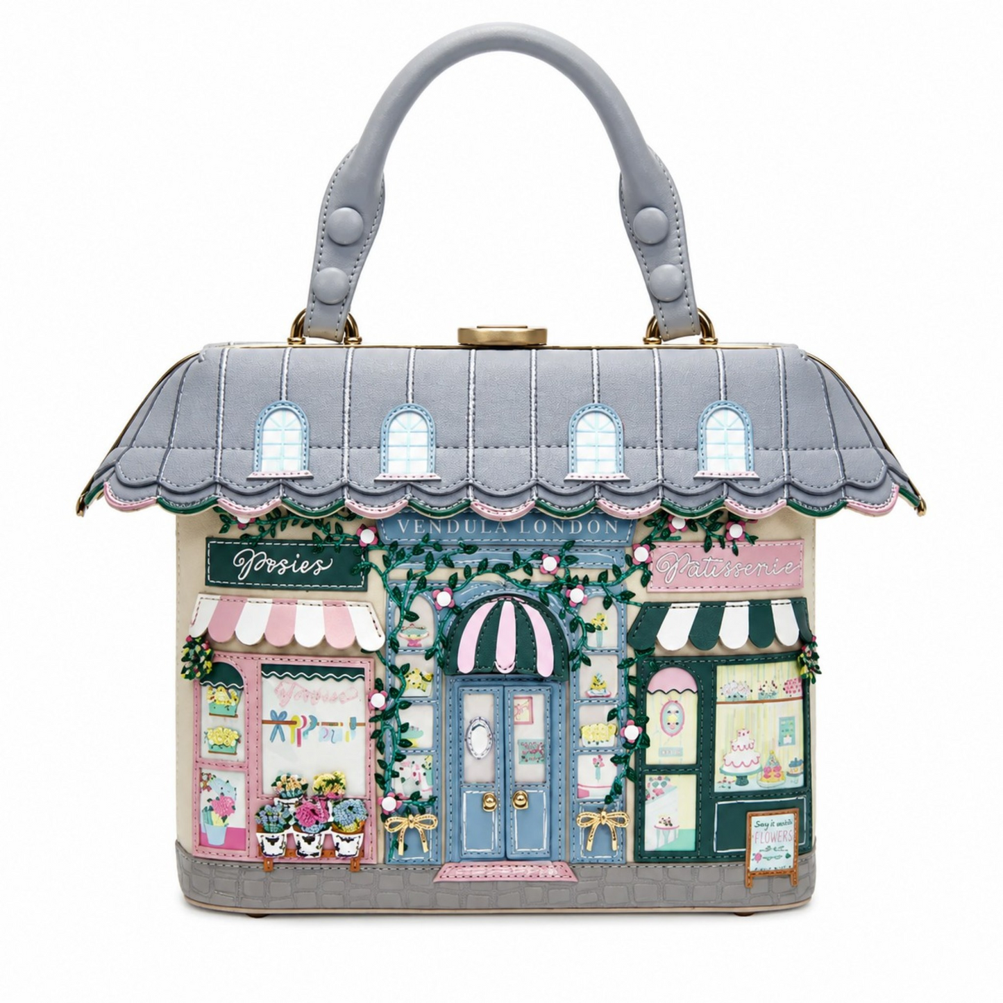 BOLSO DE MANO POSIES AND PATISSERIES de Vendula ondon España. Venta en Maldita Rita.