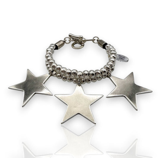 Pulsera Black Star de Maldita Rita, en plata con estrellas