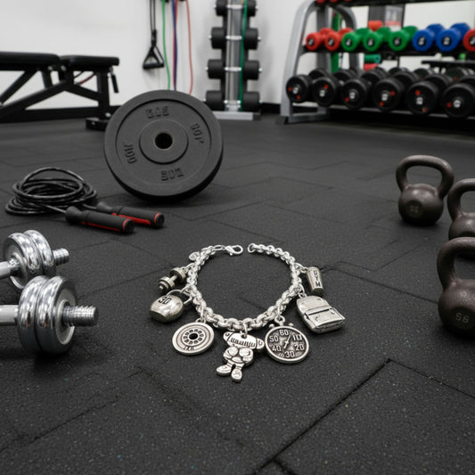 PULSERA GYM, GIMNASIO de Maldita Rita sobre el suelo de un gimnasio