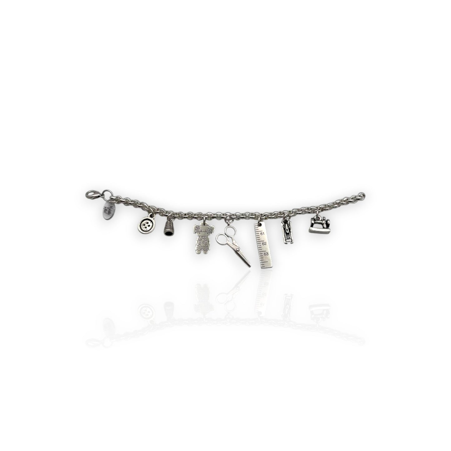 Pulsera Modista, Costurera de Maldita Rita Joyería, pulsera abierta