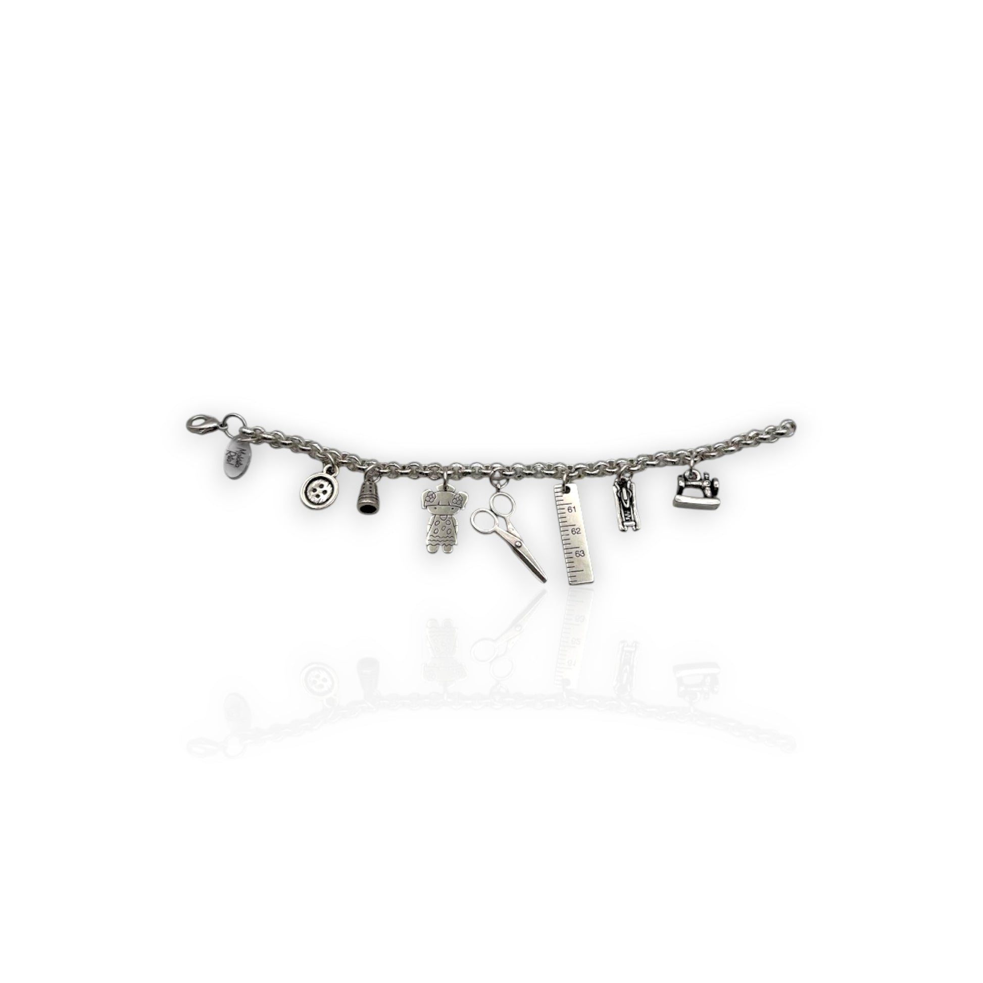 Pulsera Modista, Costurera de Maldita Rita Joyería, pulsera abierta