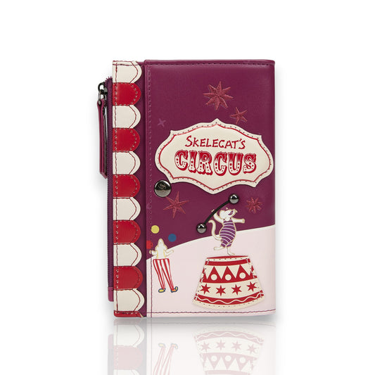 CARTERA DOBLADA SUAVE SKELECAT´S TRAVELLING GHOST CIRCUS