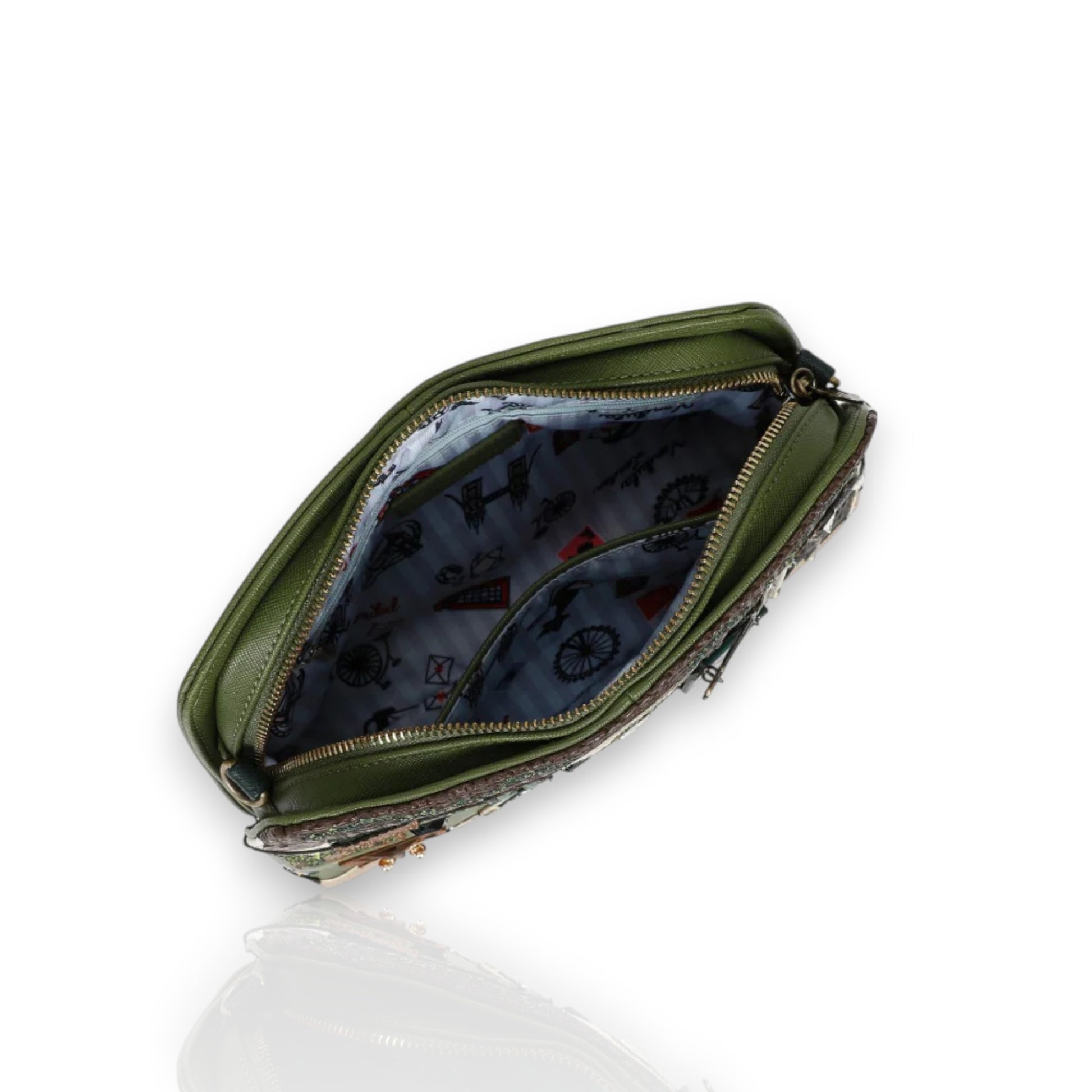 Bolso clutch The Queen Elizabeth de Vendula London, venta en Maldita Rita. Por dentro.