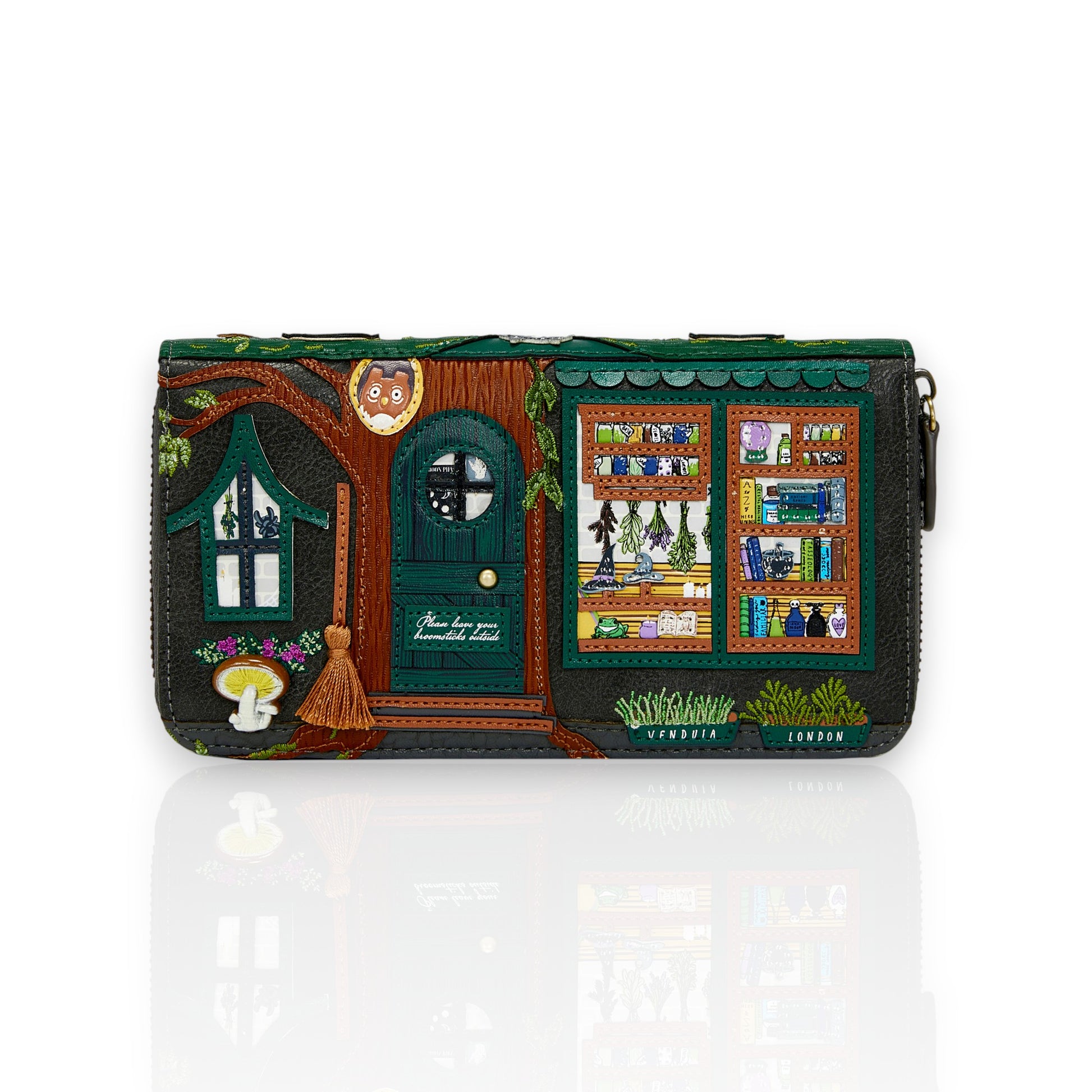 Monedero grande con cremallera alrededor The Whitches Pantry de Vendula London en Maldita Rita, principal