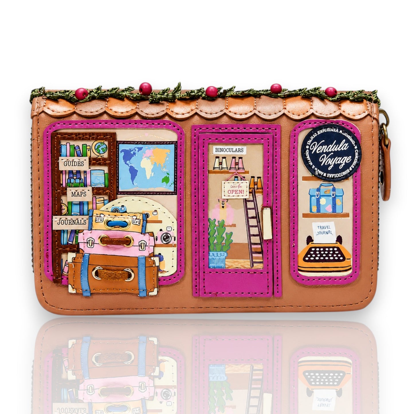VENDULA VOYAGE -CARTERA CON CREMALLERA ALREDEDOR