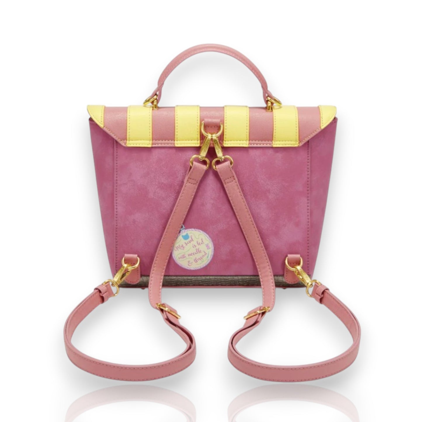 Vendula Sewing shop mochila clásica, mochila rosa de mujer, de Vendula London. Venta en Maldita Rita. Parte de atrás.