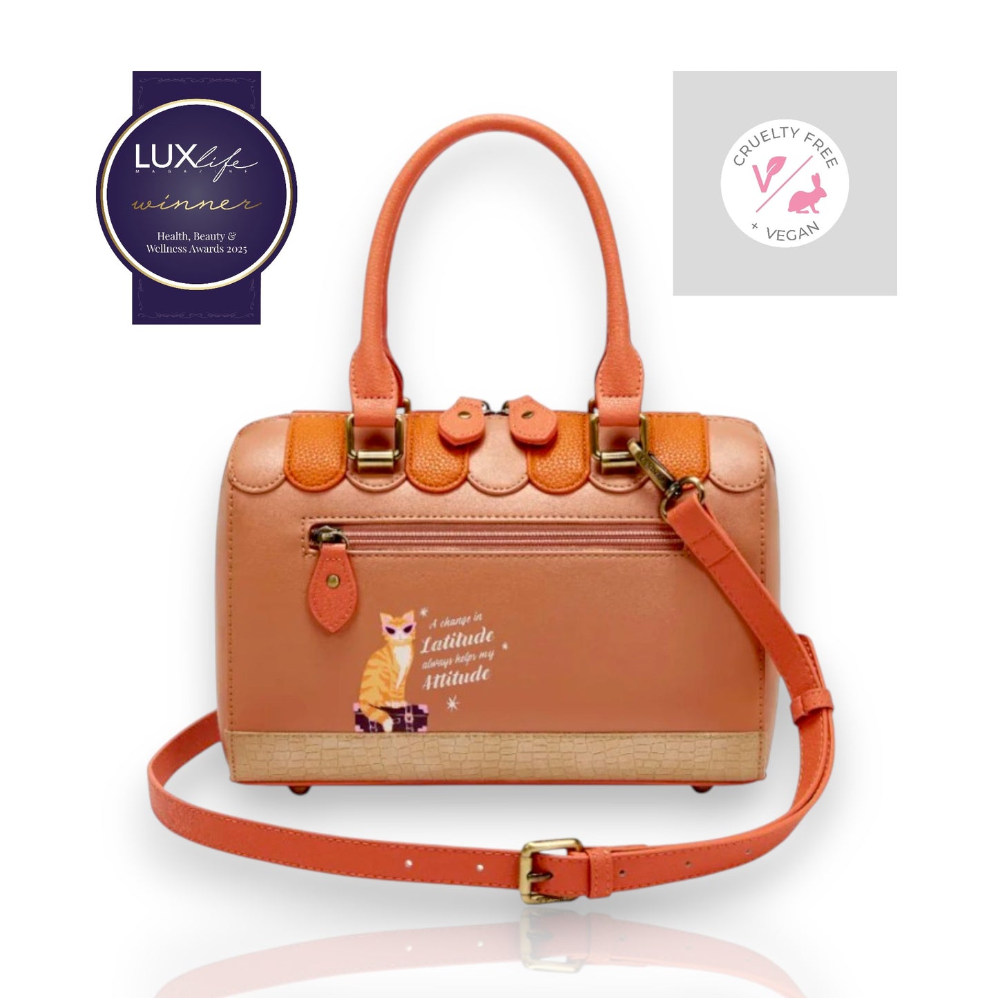 Vendula Voyage bolso bowler de Vendula London. Tienda de viajes, venta en Maldita Rita. Parte trasera.