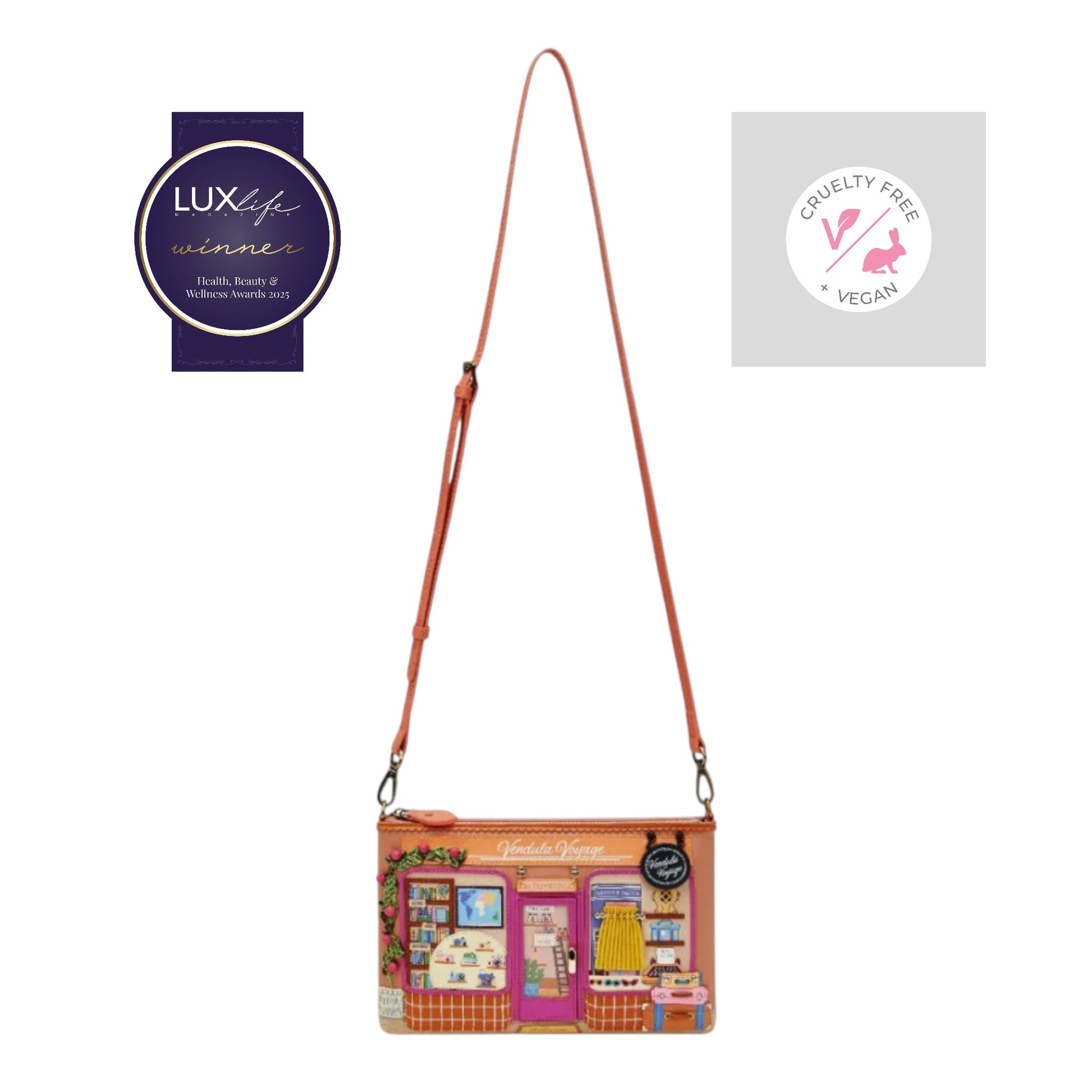 Vendula Voyage Bolso Kate de Vendula London España, venta en Maldita Rita. Con la bandolera.
