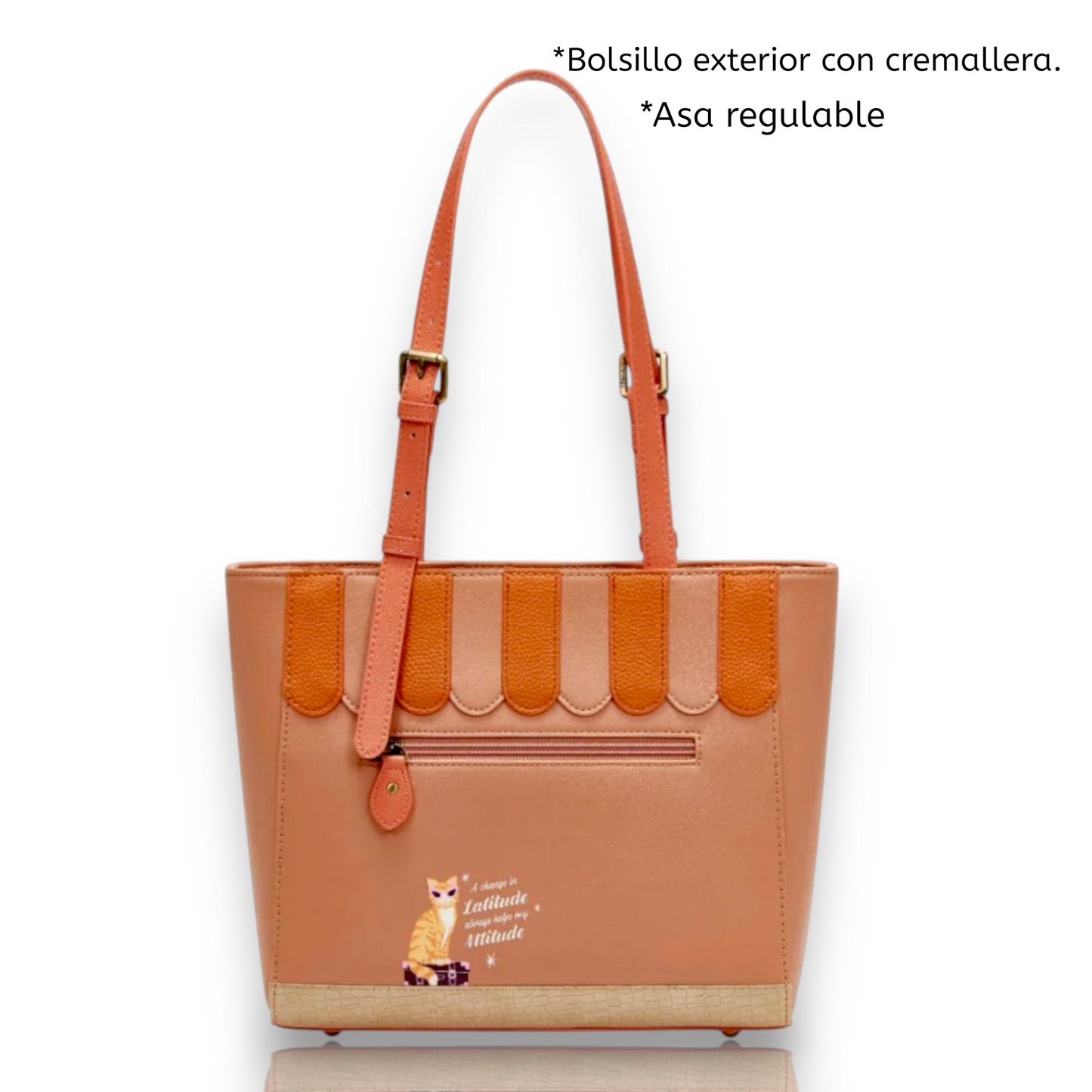Vendula Voyage Bolso shopper de Vendula London, venta en Maldita Rita, España. Vista parte de atrás.
